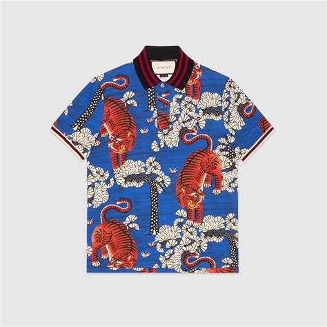 bengal tiger gucci polo|Gucci Tiger cotton T.